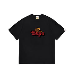 Bathing Shark print T Shirts High-quality 100% cotton streetwear