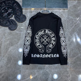 CHH Chrome Heart Long Sleeve Shirt Unisex Fashion Loose Long Sleeve Shirt