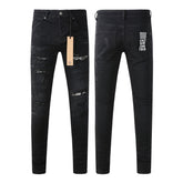 KSUBI Jeans Slim Fit Casual Stretch Ripped Jeans