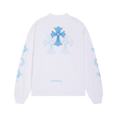 CHH Chrome Heart Long Sleeve Shirt Unisex Fashion Loose Long Sleeve Shirt