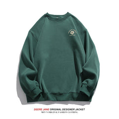 Men Pullover Hoodie round Neck Sweater Men's Winter Couple