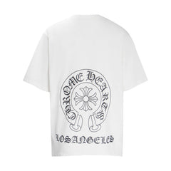 CHH Heart T Shirts Summer Horseshoe Cross Print Short Sleeve T-Shirt