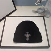 CHH Heart Beanie Vintage Cross Wool Knitted Hat