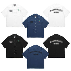 GUILTYPARTIES TIGER Shirts High Times25ss Joint Solid Color Embroidered Hawaiian Short Sleeve Shirt