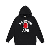 Bathing Shark print Hoodie Autumn/Winter Letter Print Loose Hoodie Pullover Ape Sweater