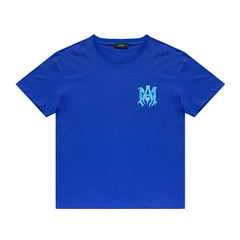 Amiri T Shirt Color Printed Casual round Neck Short Sleeve T-shirt