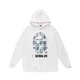 Bathing Shark print Hoodie Autumn/Winter Letter Print Loose Hoodie Pullover Ape Sweater