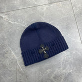 CHH Heart Beanie Frayed Knitted Hat Korean Version Simple Warm Ear Protector Wool Hat