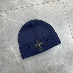 CHH Heart Beanie Frayed Knitted Hat Korean Version Simple Warm Ear Protector Wool Hat