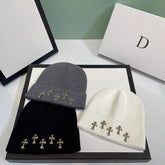 CHH Heart Beanie Knitted Hat Autumn Winter