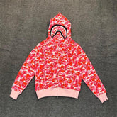 Bathing Shark print Hoodie