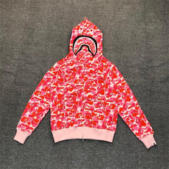 Bathing Shark print Hoodie