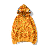 Bathing Shark print Hoodie PlayerUnknown's Battlegrounds Orange Camo Jacket