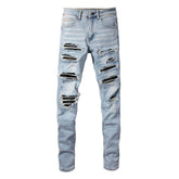 Amiri Jeans Patch Ripped Slim Fit Slimming #1307