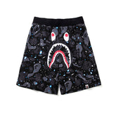 Bathing Shark print Shorts Shark Head Luminous Shorts Straight Beach