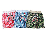 Bathing Shark print Shorts Camo Alphabet Shark WGM print beach pants