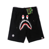 Bathing Shark print Shorts Solid Color Letter Shark WGM Printed Five-Point Pants Straight Beach Pants
