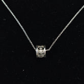 Chrome Hearts Necklace Thai Silver Circle Cross Pendant for Men and Women