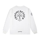 CHH Chrome Heart Long Sleeve Shirt Unisex Fashion Loose Long Sleeve Shirt