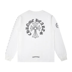 CHH Chrome Heart Long Sleeve Shirt Unisex Fashion Loose Long Sleeve Shirt