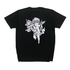 Amiri T Shirt Short Sleeve Angel Letter Print Casual