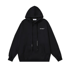 OW graffiti arrow print pattern hooded sweater