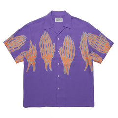 GUILTYPARTIES TIGER Shirts 21ss Limited Ghost Hand, Ghost Claw Print, Hawaiian Short Sleeve Shirt Men