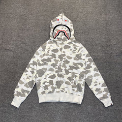 Bathing Shark print Hoodie