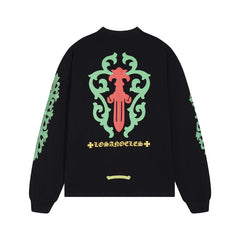 CHH Chrome Heart Long Sleeve Shirt Unisex Fashion Loose Long Sleeve Shirt