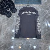CHH Chrome Heart Long Sleeve Shirt Unisex Fashion Loose Long Sleeve Shirt