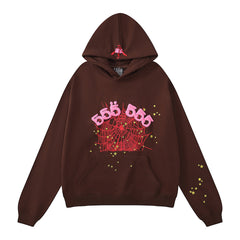 Sp5der Hoodie Spider Web Pattern
