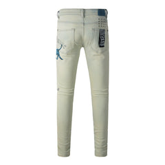 KSUBI Jeans Slim Fit Casual Stretch Jeans