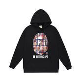 Bathing Shark print Hoodie Autumn/Winter Letter Print Loose Hoodie Pullover Ape Sweater