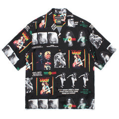 GUILTYPARTIES TIGER Shirts 24AW BOB MARLEY, Embroidered Hawaiian Short Sleeve Shirt Men