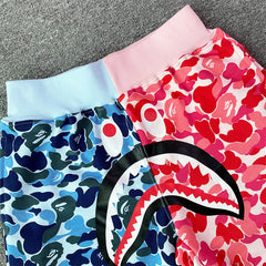 Bathing Shark print Shorts Camo Alphabet Shark Straight Beach Pants