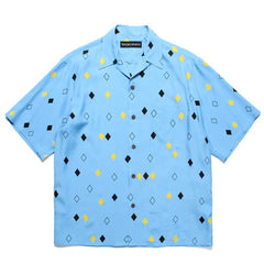 GUILTYPARTIES TIGER Shirts square pattern print rayon Hawaiian short-sleeved shirt beach shirt