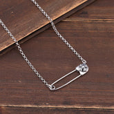 Chrome Hearts Necklace Cross Pin Vintage Minimalist Collarbone Chain