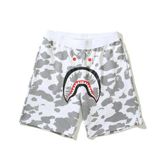 Bathing Shark print Shorts camouflage luminous shark terry straight beach pants