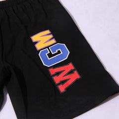 Bathing Shark print Shorts Solid Color Letter Shark WGM Printed Five-Point Pants Straight Beach Pants