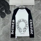 CHH Chrome Heart Long Sleeve Shirt Unisex Fashion Loose Long Sleeve Shirt