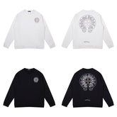 CHH Chrome Heart Long Sleeve Shirt Unisex Fashion Loose Long Sleeve Shirt