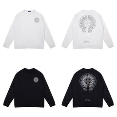 CHH Chrome Heart Long Sleeve Shirt Unisex Fashion Loose Long Sleeve Shirt