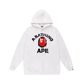 Bathing Shark print Hoodie Autumn/Winter Letter Print Loose Hoodie Pullover Ape Sweater