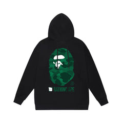 Bathing Shark print Hoodie Autumn/Winter Letter Print Loose Hoodie Pullover Ape Sweater