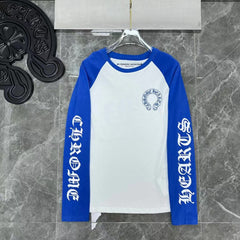 CHH Chrome Heart Long Sleeve Shirt Unisex Fashion Loose Long Sleeve Shirt
