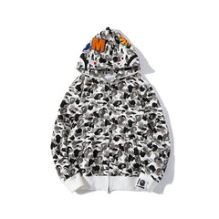 Bathing Shark print Hoodie Wind Ink Camouflage 10th Anniversary Limited Edition