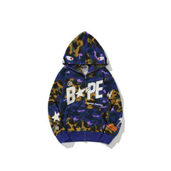 Bathing Shark print Hoodie Shark Head Star Camo Sweater