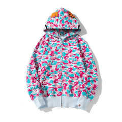Bathing Shark print Hoodie Miami City Limited
