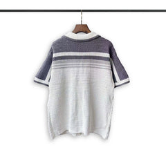 Casablanca knitted short-sleeved sweater Preppy Button‑Up Knit Co‑ord Set