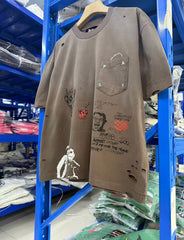 Paly Hollywood T Shirts Heavyweight high-quality pure cotton streetwear